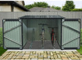 Abris de jardin X-METAL | 3,32 m, Anthracite/Gris – Garage à Vélos en Acier Galvanisé Anthracite ² | Abri de Rangement Extérieur avec Kit d'ancrage