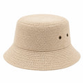 Chapeau bob taille unique matière tressée beige style décontracté