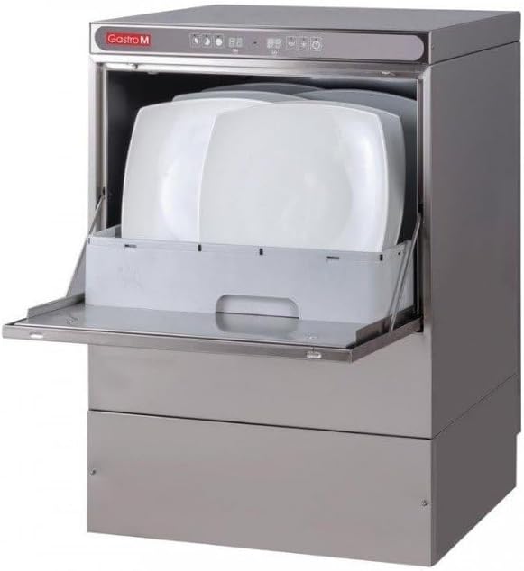 GASTRO M Gros électroménager, 500 mm – 6600 W | 400 V, Argent – Lave-vaisselle inox pro (L)500 x (P) | pompe de vidange