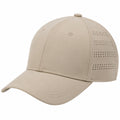 Casquette taille unique beige en textile perforé - visière courbée style sportif