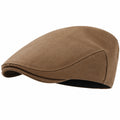 Casquette plate taille unique brun aspect suédé pour usage quotidien style classique