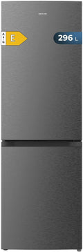 réfrigérateur Cecotec | frigo, 296 L – 60 cm | Inox Foncé, Bolero CoolMarket Combiné 2 Portes Combi 296 DF Dark E – Fonctions FastCooling