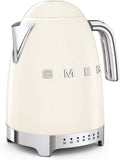 Smeg Bouilloires électriques, 1,7 L – 2400 W | Crème, Bouilloire à Température Variable KLF04CREU – Plusieurs Température