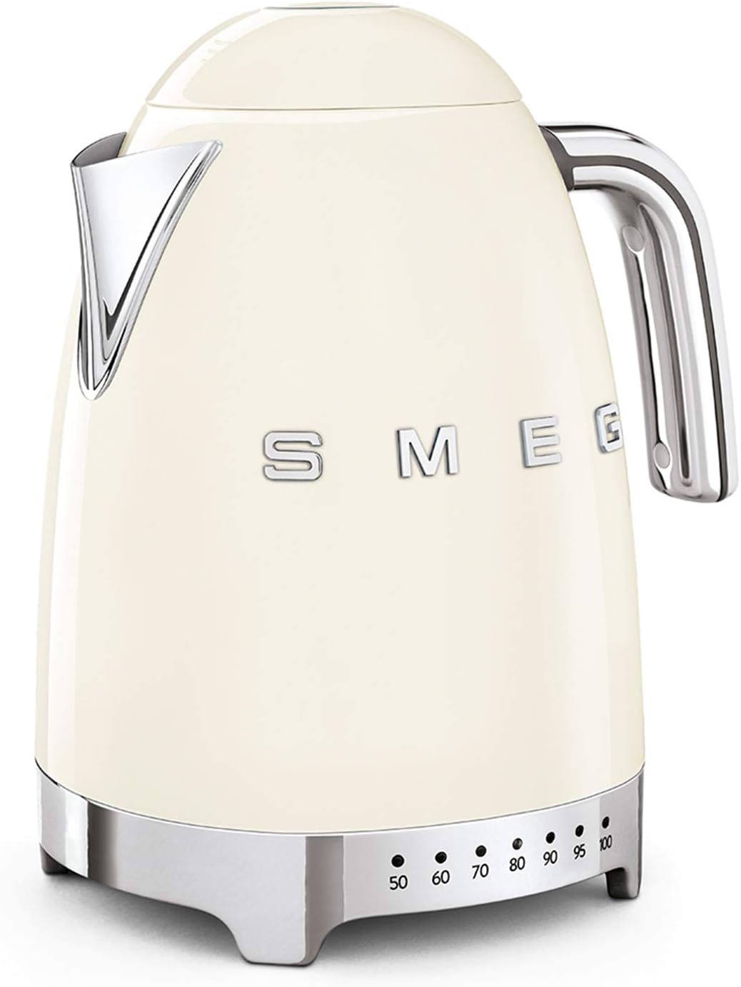 Smeg Bouilloires électriques, 1,7 L – 2400 W | Crème, Bouilloire à Température Variable KLF04CREU – Plusieurs Température
