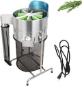 broyeur Coupe | 60 W, acier inoxydable et silicone de qualité alimentaire – Argent/Noir/Vert | le jardin et le verger