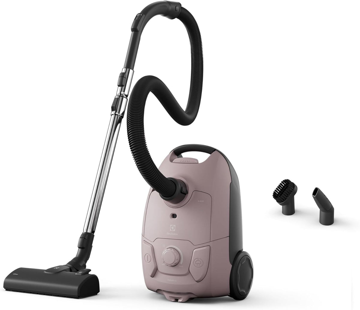 Electrolux Aspirateurs traîneaux, Rose/Noir – Clean 500 Aspirateur avec Sac Puissant EB51C1WP | éco Responsible