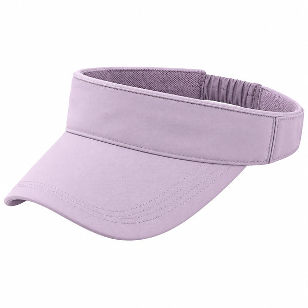 Visière de sport taille unique en tissu lilas ajustable protection solaire