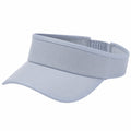 Visière de sport taille unique en textile synthétique bleu clair ajustable