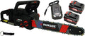 tronçonneuse HEADNMORE | 40 V, 4 Ah – Noir/Rouge