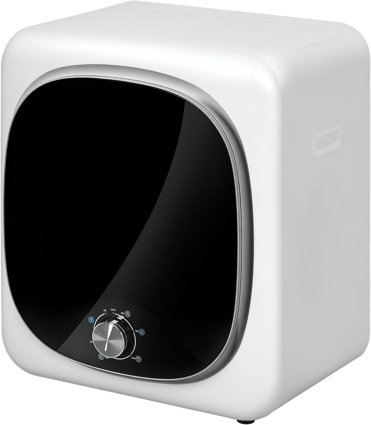 HOMCOM lave-linge, machine à laver – 800 W | 4 Kg, Blanc/Noir – cuve en acier inoxydable | charge frontale, appartement – camping-cars