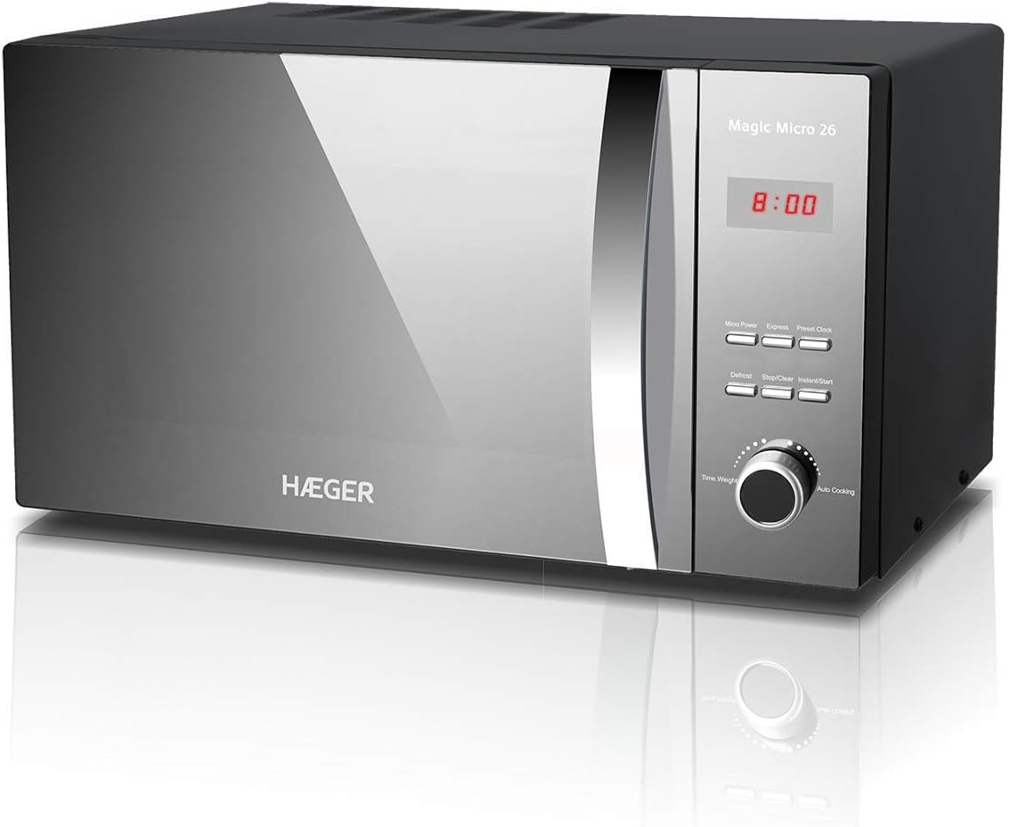 HAEGER Classique, 800 W – Gris | Micro-ondes Magic Micro 26