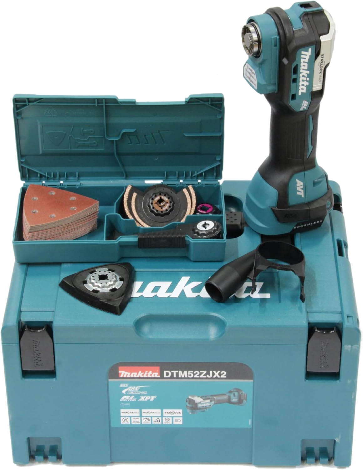 Makita Outils rotatifs multifonction, 18 V – Bleu/Noir