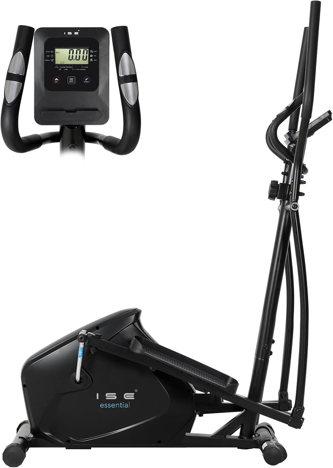 Cardio-training ISE | 8KG, Noir – Velo Elliptique d'Appartement Sport Maison | Vélo Elliptique Magnétique 8 Niveaux Résistance