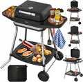 fumoir Zilan – 3050 W | Noir/Argent, Barbecue électrique 2 en 1 - - Barbecue électrique pour balcon