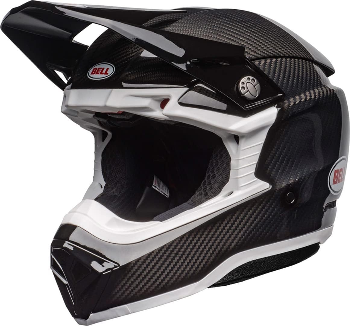 BELL Casques motocross, Noir/Blanc – Moto-10 Spherical Solid Casque de Motocross (Black | S (55/56))