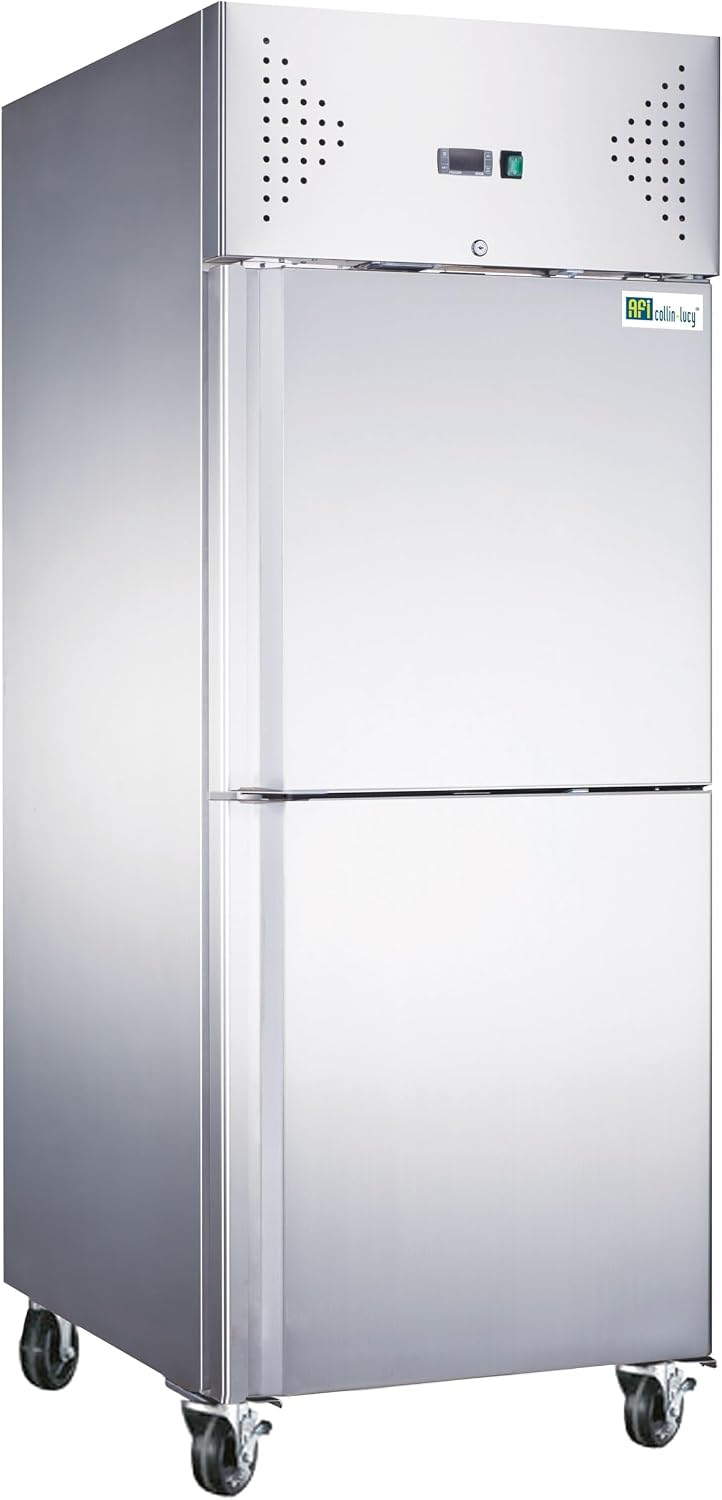 armoire Afi Collin Lucy – Argent | Réfrigérée Négative Série Star - 2 ou 4 Demi-Portes