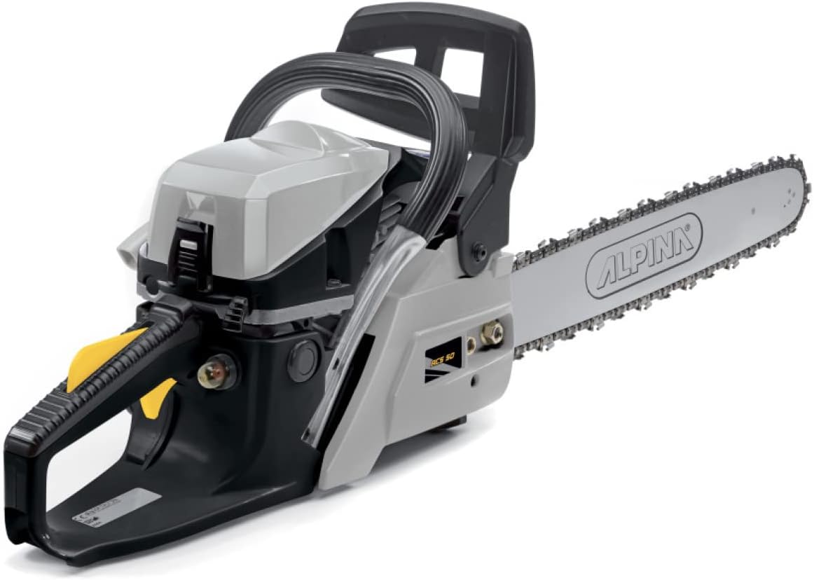 Alpina tronçonneuse, 2.2 kW – 50 cm | Gris/Noir/Jaune, ACS 50 Thermique – Pompe À Huile Automatique | Système Anti-Vibration