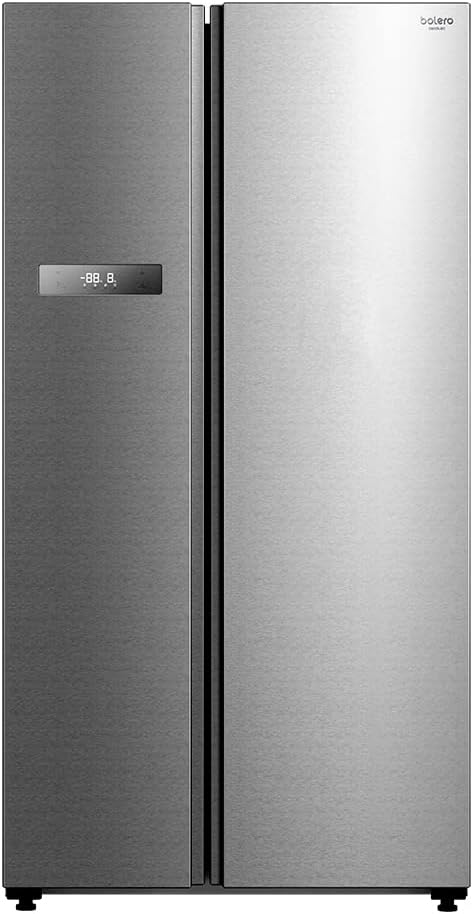 onduleur Cecotec | frigo, 592 litres – 177,5 cm | 91 cm, Argent – Réfrigérateur américain 2 portes Bolero CoolMarket SBS 592 INOX