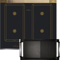 table de cuisson Kaiser, plaque de cuisson – 60 cm | Noir/Or