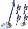 Vortex aspirateur balai sans fil, aspirateur sans fil – 265w | Bleu/Gris, Gris Bleu F26
