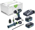 perceuse-visseuse Festool | Blanc/Noir/Vert, sans fil QUADRIVE TDC 18/4 5 – 0 I-Plus