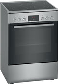 batterie de cuisine Bosch – 60 cm | Argent/Noir, HKR39C250 Série 4 Cuisinière électrique de large – EcoClean Direct