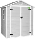 wasabi Abris de jardin, 12 mm – 2.39 m2 | Gris/Blanc