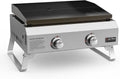 onlyfire plancha, 45,8x36CM – Argent/Noir | Zone de Cuisson, Portable Barbecue à Gaz pour Camping Jardin – Grils à Gaz Propane