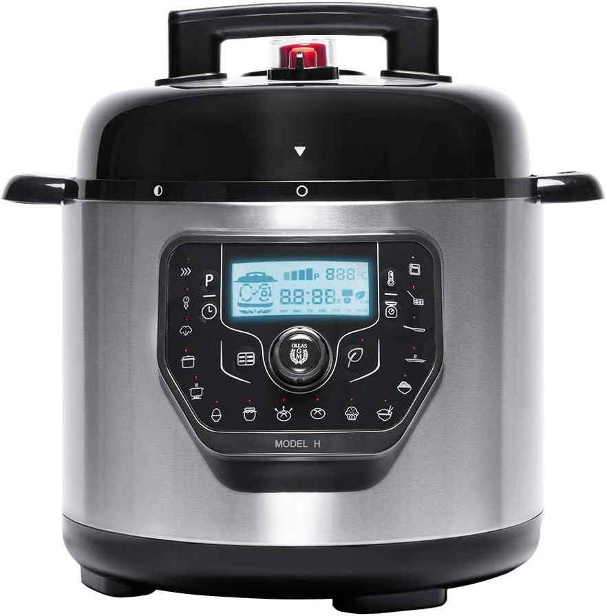 Cecotec Électroménager spécialisé, 6 litres – Noir/Argent | Cocotte Programmable GM Modèle H Deluxe. Programmable 24 heures