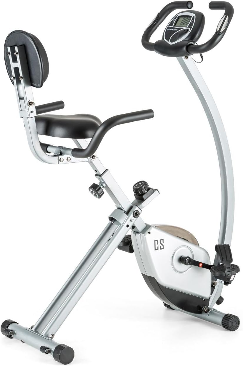 Cardio-training CAPITAL SPORTS – 3 kg | Noir/Gris, 8 Niveaux de résistance – Ordinateur de Bord à écran LCD | inertie )