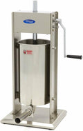 Électroménager spécialisé Maxima – jusqu'à 15 l | Argent, Bidon à saucisses vertical en acier inoxydable - 4 tubes de remplissage