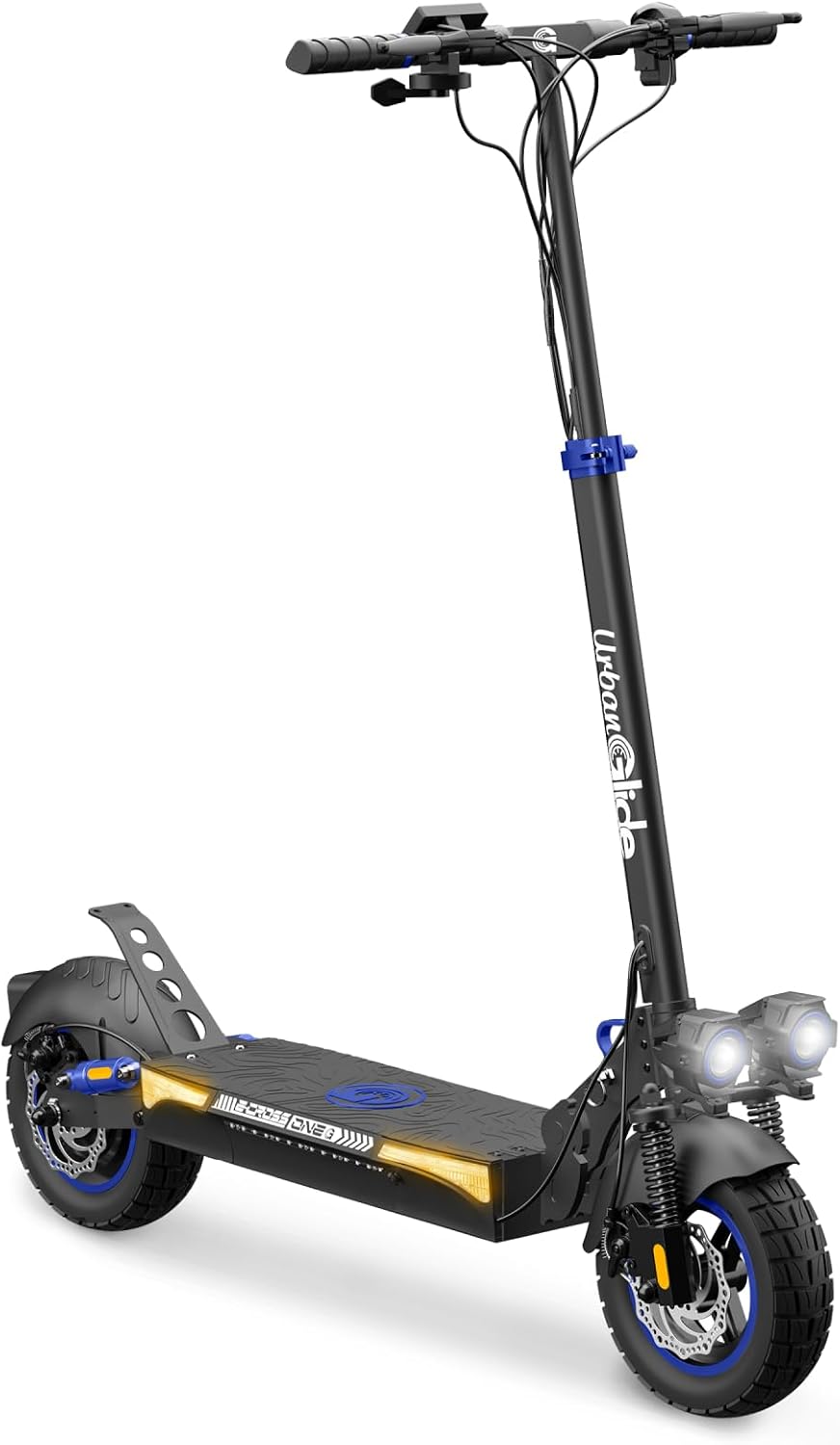 Trottinettes électriques UrbanGlide – 800 W | 48 V, 10.4 Ah – 22Kg | Noir/Bleu, Trottinette Électrique ECROSS One Bleu