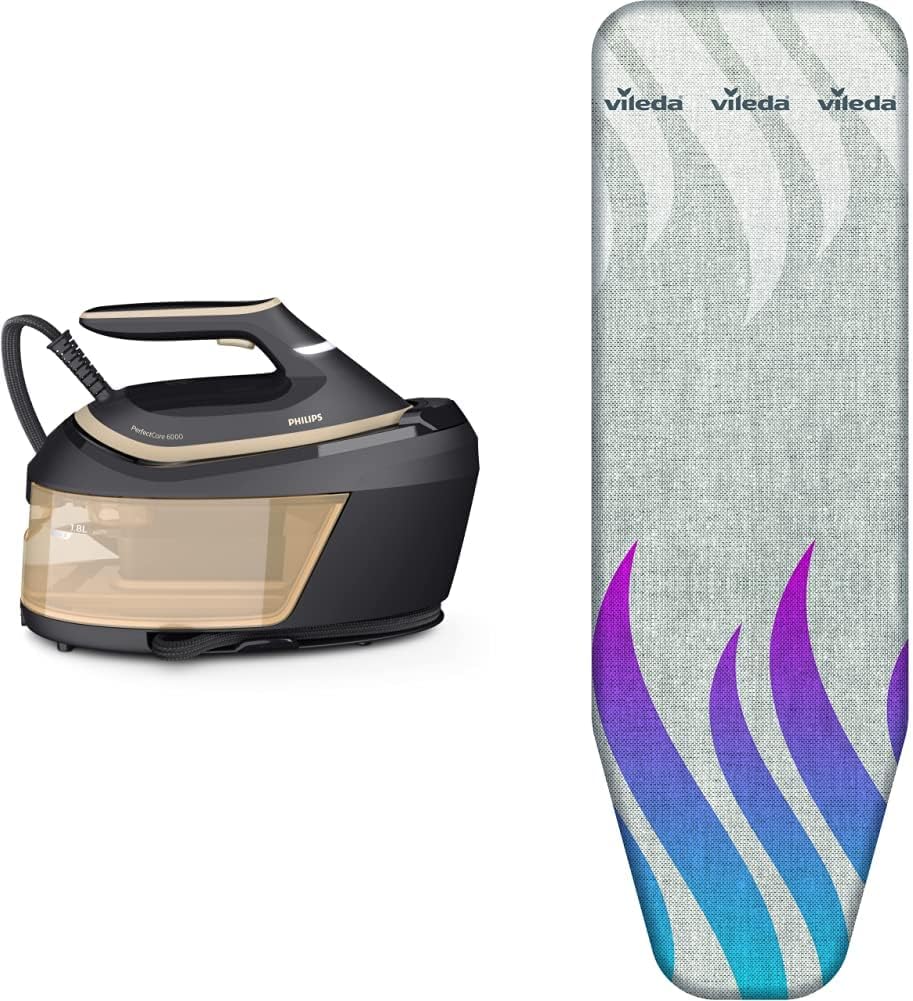 centrale vapeur Philips Domestic Appliances – 2400 W | 600 g, Noir/Beige/Gris/Bleu/Violet – PerfectCare Série 6000
