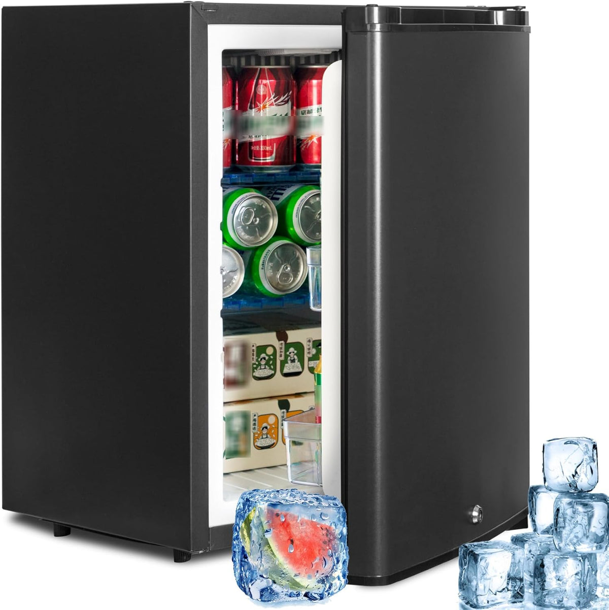 réfrigérateur SMETA | 12 V, 220 V – 40 L | Noir, Frigo Caravane – Camping Car