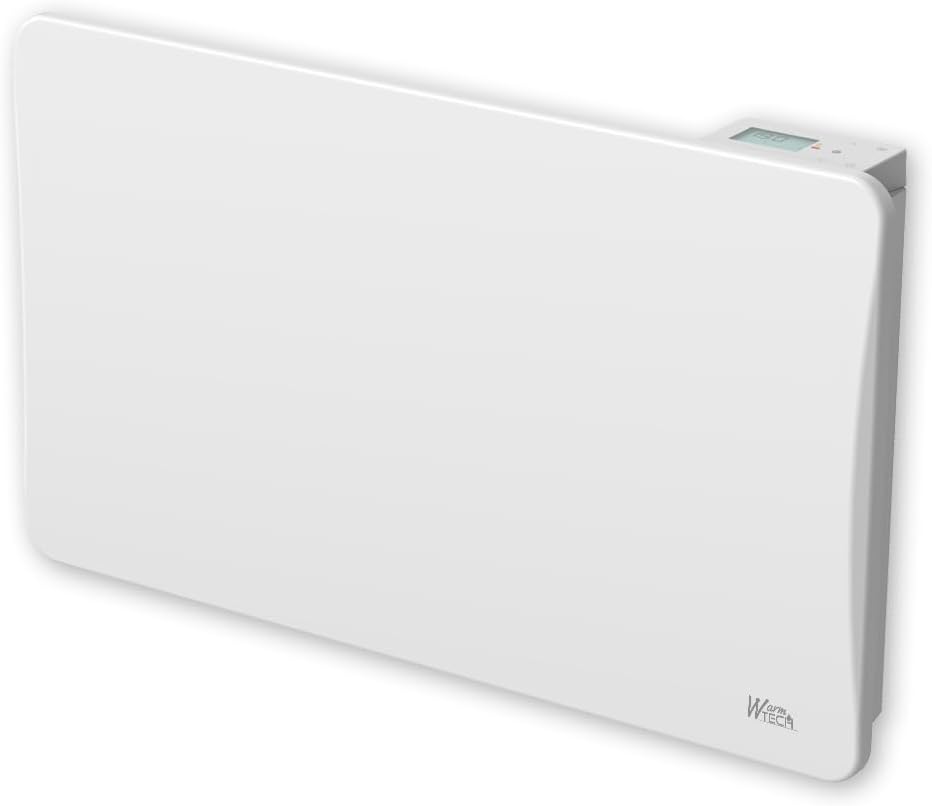 Radiateurs WARM TECH – 1500 W | Blanc, Radiateur inertie céramique - IP24 - Fil pilote 6 ordres