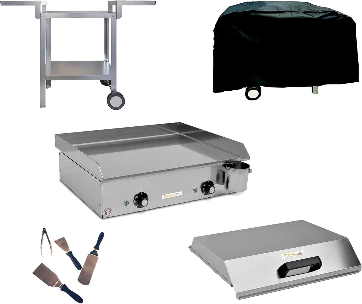 Mirichaud plancha, 2400 W – Argent/Noir