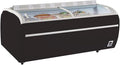 réfrigérateur Tefcold – frigo | Noir/Blanc, Congélateur de supermarché noir TWIN 220B-F