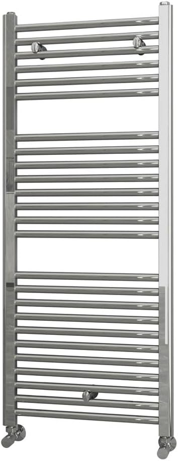 Chauffage et climatisation Kibath – 1200 x 500 mm | 1200 x 500 cm, Chrome – L408503 Sèche-serviettes radiateur à intégrer dans circuit d'eau chaude