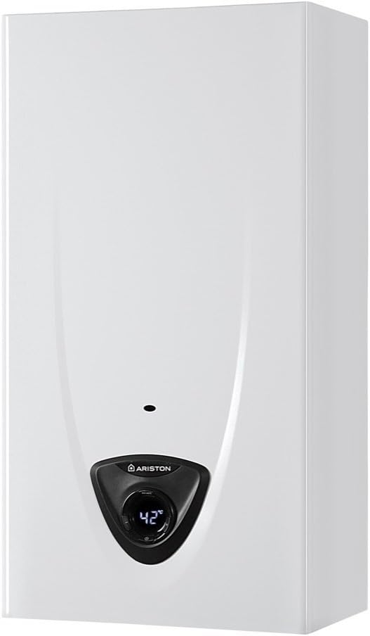 chauffe-eau Ariston | 14 Litres, Blanc/Noir – Électronique 3632216 Fast EVO GPL Chambre Ouverte Aux Normes EU