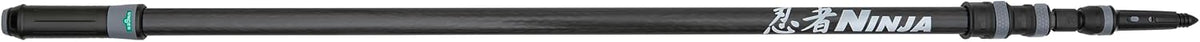Raclettes Unger | 3,50 m, 100 % carbone – noir | NCP35 Barre télescopique en Carbone Ninja (, 3 pièces – Embout antidérapant