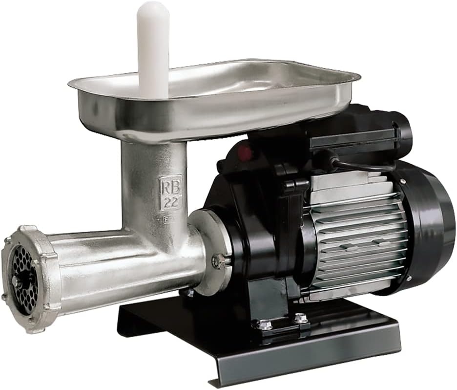 Électroménager spécialisé Reber | 600w, Noir/Argent – Motoréducteur avec hachoir à viande série '20700' 20720n n.22- invers.mars