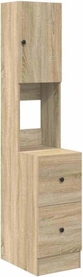 armoire HETFTJN, 35 x 50 x 180 cm – bois | beige