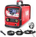 VECTOR WELDING Équipement pour soudage MIG, Rouge/Noir – Fil fourré Poste à souder MIG 160 | Ensemble de poste à souder à fil fourré pour débutants