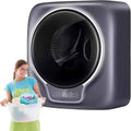 lave-linge JJENXYYDS | machine à laver, 590 mm × 326 mm × 520 mm – 3 kg | Gris/Noir, électrique compact mural – sèche-linge entièrement automatique