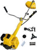 débroussailleuse Nemura – Jaune/Noir | Thermique 63cc avec Système Anti-Vibrations - Livrée avec 1 Bobine, 1 Disque
