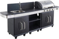 fumoir Happy Garden – Noir | meuble d'appoint, desserte et évier