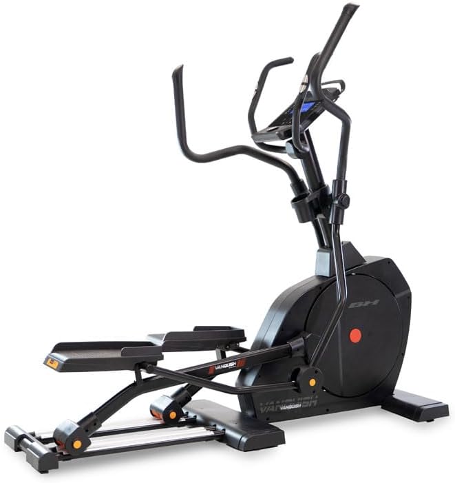 Cardio-training BH | 35 kg, 51 cm – Noir | Vélo Elliptique Vanquish - Kinomap et Zwift - Inertie - Foulée - 2 Versions