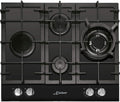 table de cuisson Kaiser, 60 cm – 3,8 kW | Noir, KCG 6394 Turbo – plaque de cuisson au gaz
