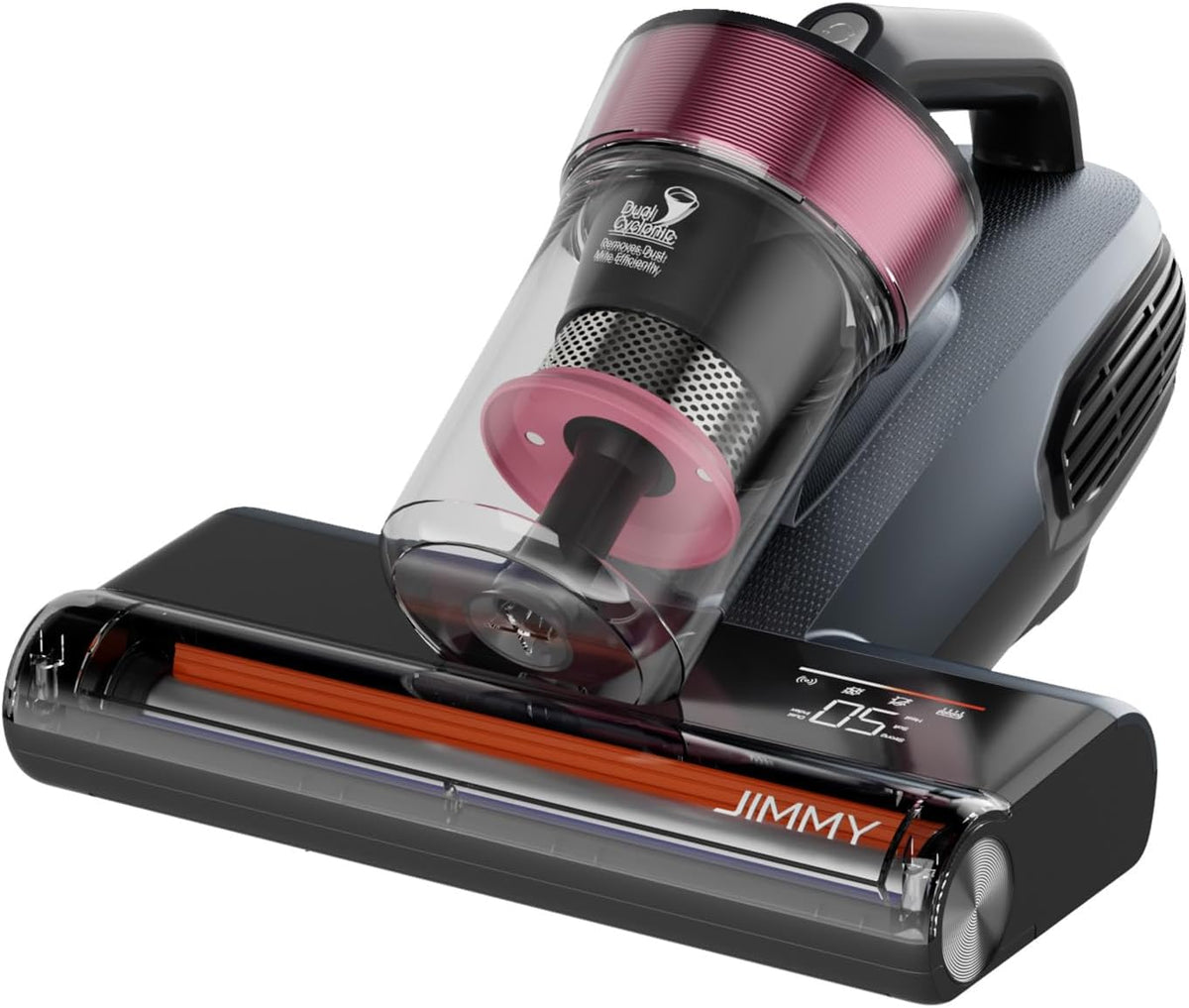 Jimmy canapé, sofa – 15kPa | Noir/Gris/Rouge, BX8 Aspirateur à Main pour Matelas Aspirateur Anti-Acariens avec Lampe UV-C
