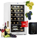réfrigérateur KLARSTEIN – frigo | Blanc, Shiraz Cave a Vin – à Vin à une Zone | Cave à Vin de Vieillissement, Prosecco et Bière